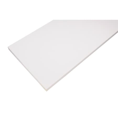 .625 In. H X 24 In. W X 10 In. D White Wood Shelf Board